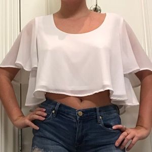 Show Me Your Mumu white flowy top